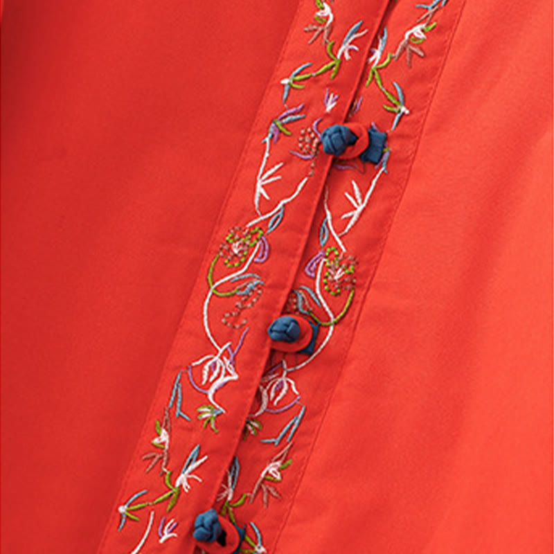 Buddha Stones冬 花刺繍 カエルボタン 長袖 レディース サーマルジャケット - image 19