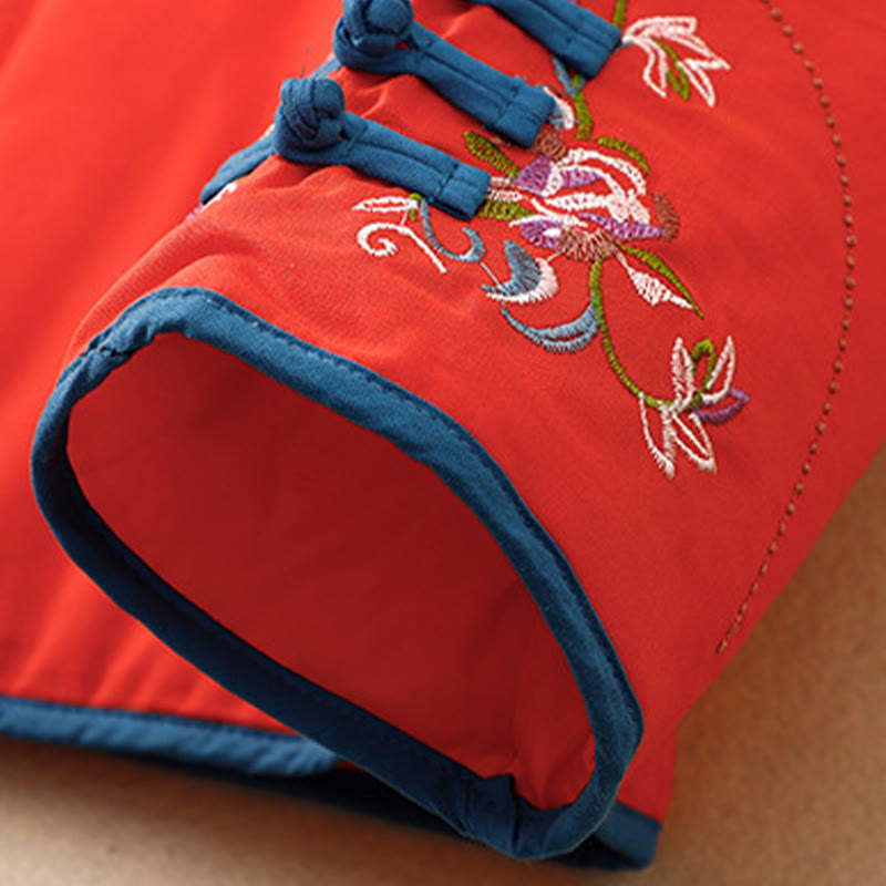 Buddha Stones冬 花刺繍 カエルボタン 長袖 レディース サーマルジャケット - image 22