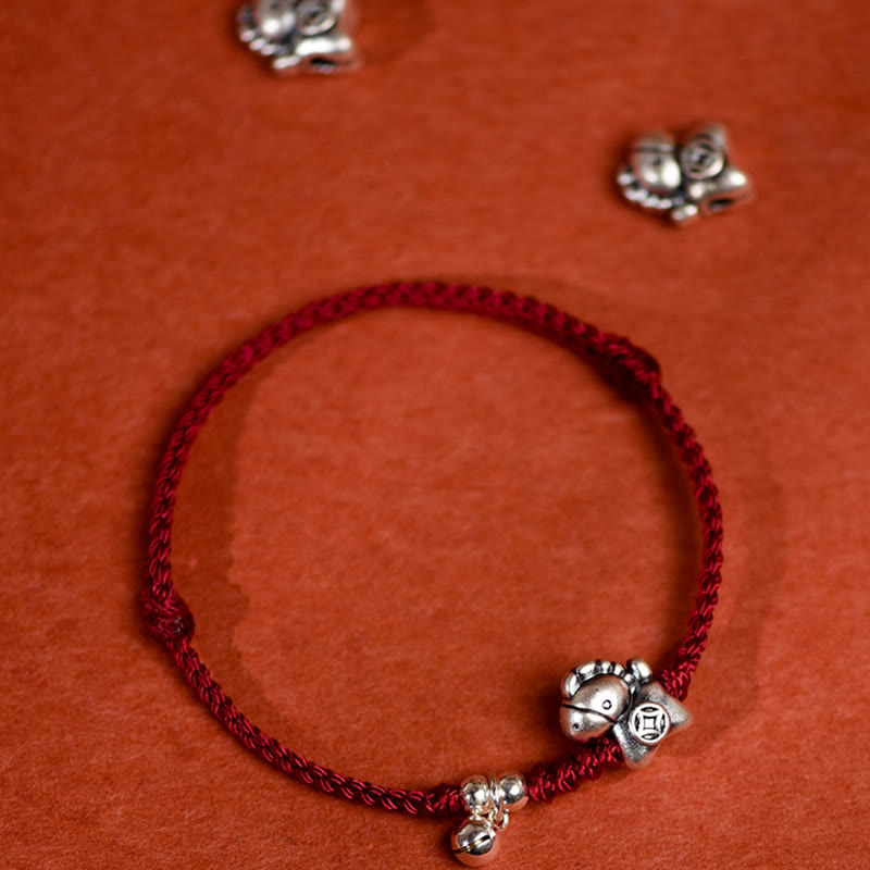 Buddha Stones999スターリングシルバー 馬年 925スターリングシルバー ベルストリング 幸運 子供 大人 ブレスレット アンクレット - image 17