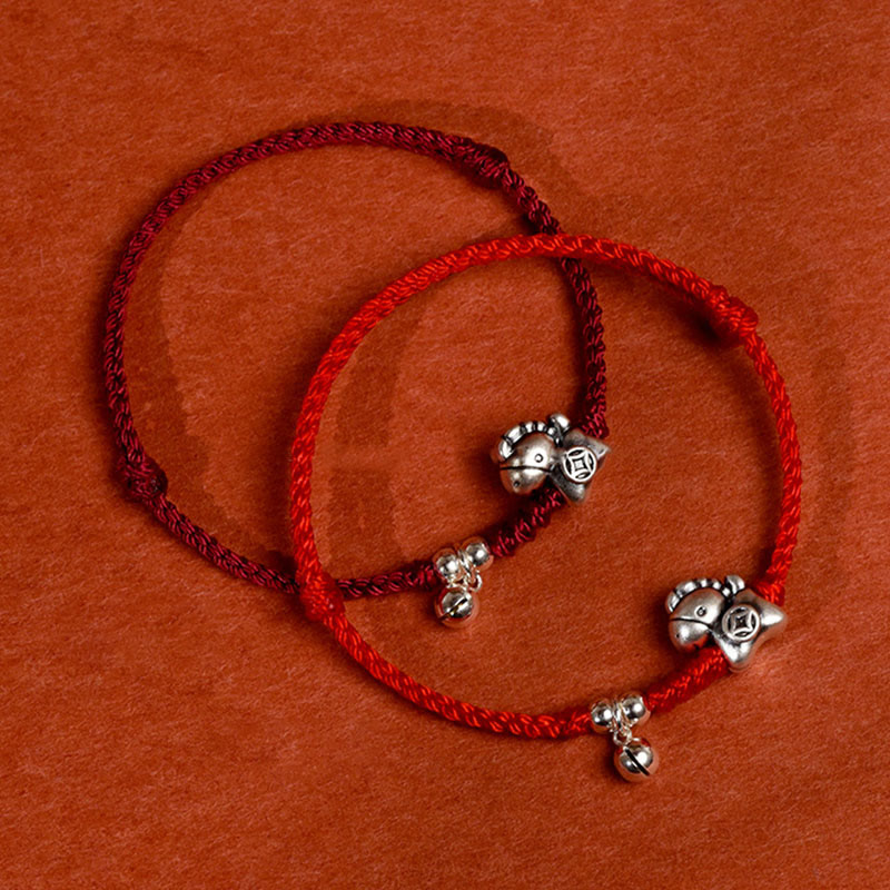 Buddha Stones999スターリングシルバー 馬年 925スターリングシルバー ベルストリング 幸運 子供 大人 ブレスレット アンクレット - image 21