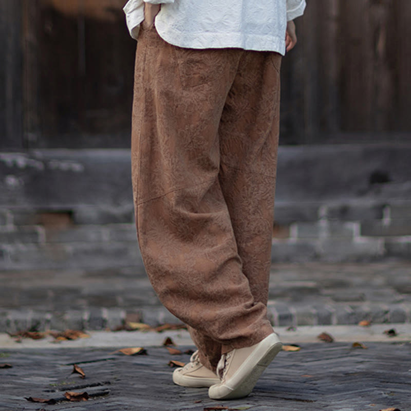 Buddha Stones秋 ジャカード レディース フロッグボタン 長袖シャツ パンツ コットンリネン 衣類 - image 38