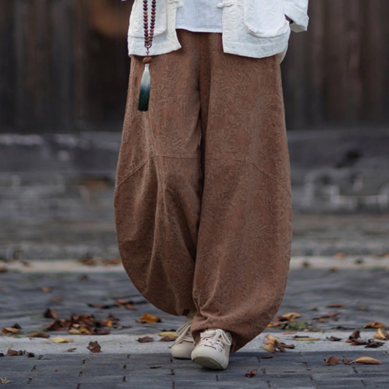 Buddha Stones秋 ジャカード レディース フロッグボタン 長袖シャツ パンツ コットンリネン 衣類 - image 37