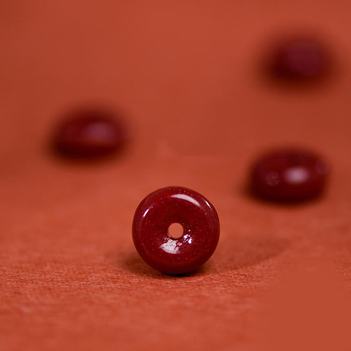 Buddha Stones辰砂平和のお守りチャームハンドメイド 紐 調節可能良縁祈願ブレスレット アンクレット - image 10