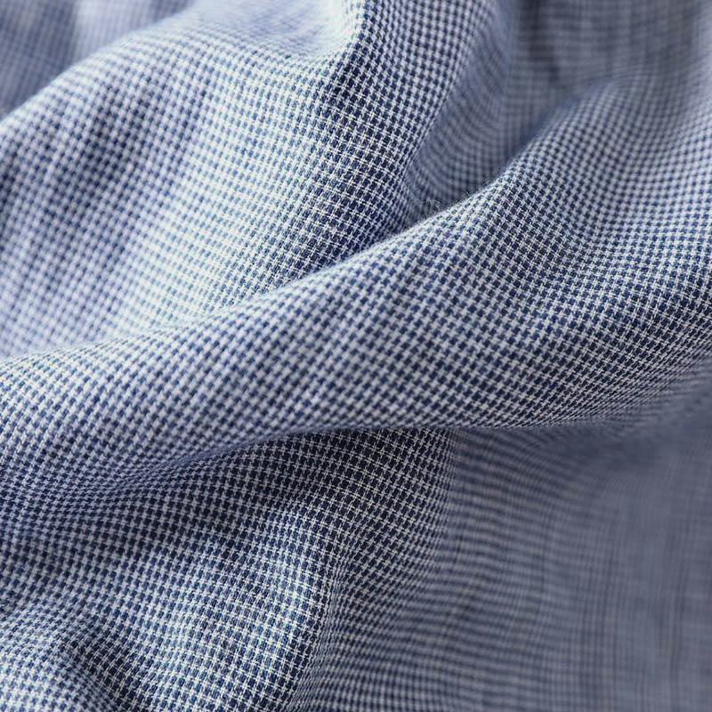 Buddha Stones秋冬 スモールチェック柄 ボタンダウン フリルカラー 長袖 レディース コットンシャツ - image 12