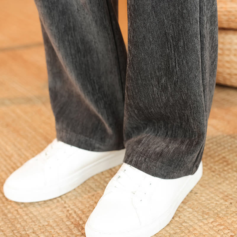 Buddha Stones 2点セット 冬用 厚手 メンズ 唐装 カエルボタン コットン コーデュロイ 長袖 ジャケット パンツ セット ポケット付き - image 21