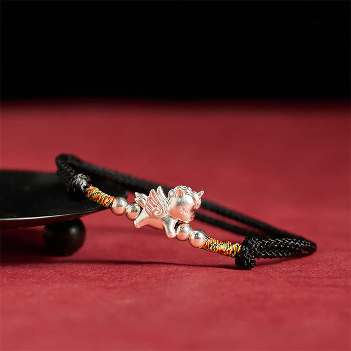 Buddha Stones925スターリングシルバー 馬年豊かさの紐ブレスレット - image 12