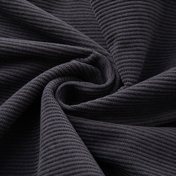 Buddha Stones冬用 メンズ ドローストリング 無地 伸縮性ウエストバンドデザイン コーデュロイパンツ ポケット付き - image 4