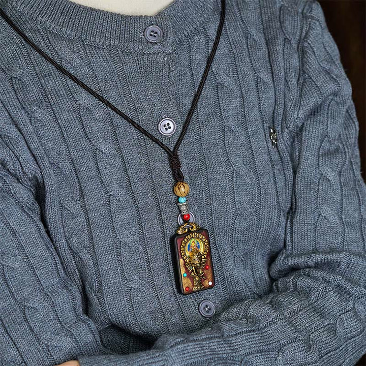 Buddha Stonesチベット ガネーシャ ガンパティ 象黒檀平和 ネックレス ペンダント - image 16