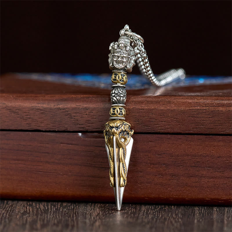 Buddha Stones金剛杵 ヴァジュラキラ 銅製 ヒーリング スピリチュアルパワー ネックレス ペンダント - image 2