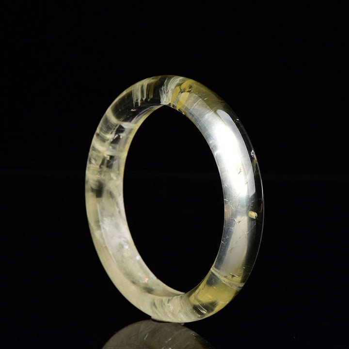 Buddha Stones天然シトリンクォーツ豊かさのカフバングルブレスレット - image 2