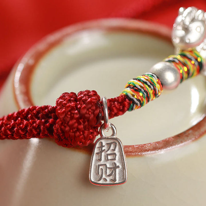 Buddha Stones999スターリングシルバー 馬年 自由 手作業製 ストリングブレスレット - image 12