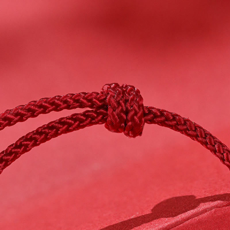 Buddha Stones999スターリングシルバー レッドアゲート 馬年豊かさブレスレット - image 13