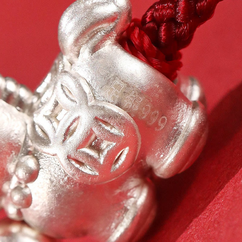 Buddha Stones999スターリングシルバー レッドアゲート 馬年豊かさブレスレット - image 14