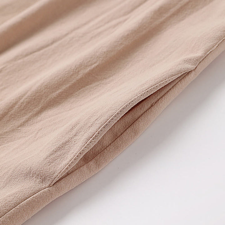 Buddha Stones春秋 無地 長袖 ミドル丈 前開き メンズ着物 - image 5