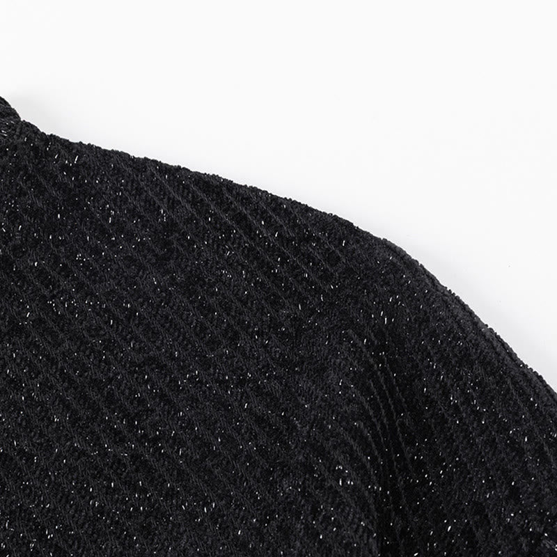 Buddha Stones秋 クルーネック ストライプ ボタン メンズ スウェットシャツ プルオーバー - image 6