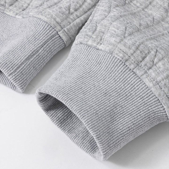 Buddha Stones秋冬 ボタン ツイストデザイン 長袖 メンズ パーカー - image 5