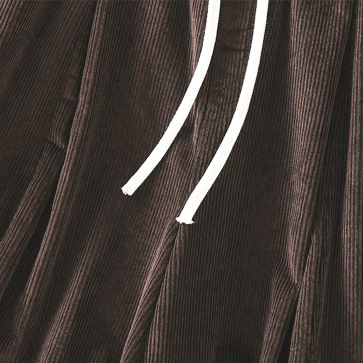 Buddha Stonesプレーン ゴムウエスト レディース クロップド 7-8丈 ワイドレッグ コーデュロイパンツ - image 16