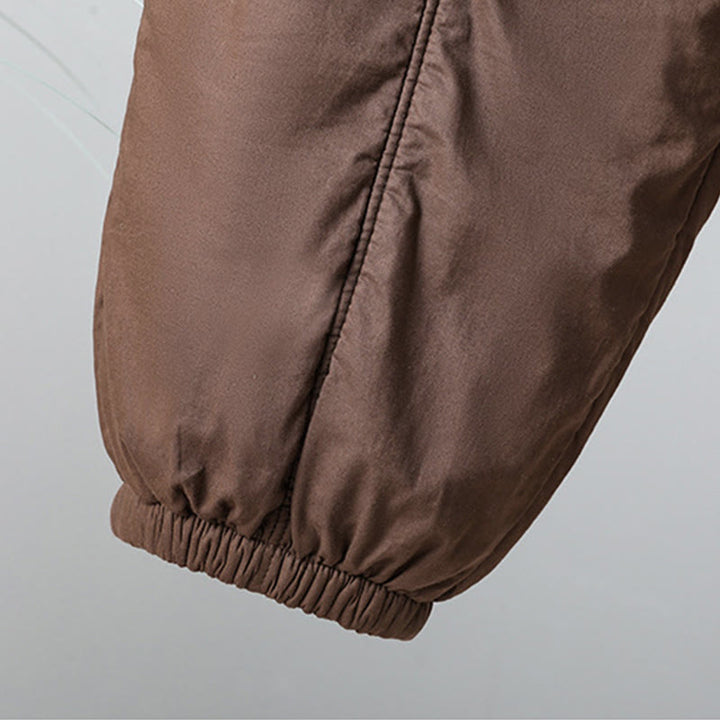 Buddha Stones冬用 伸縮性ウエスト コットン サーマル レディース クロップド丈 7-8丈 ハーレムパンツ ポケット付き - image 7