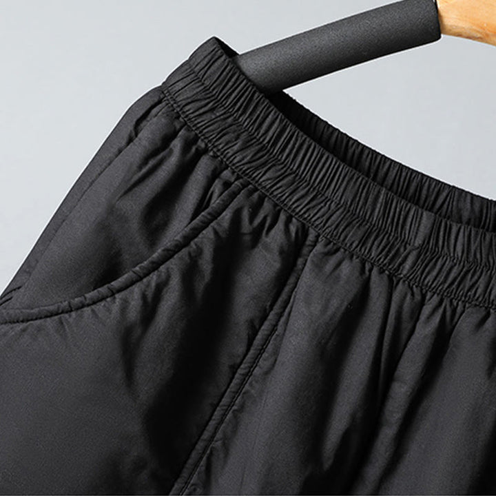 Buddha Stones冬用 伸縮性ウエスト コットン サーマル レディース クロップド丈 7-8丈 ハーレムパンツ ポケット付き - image 21