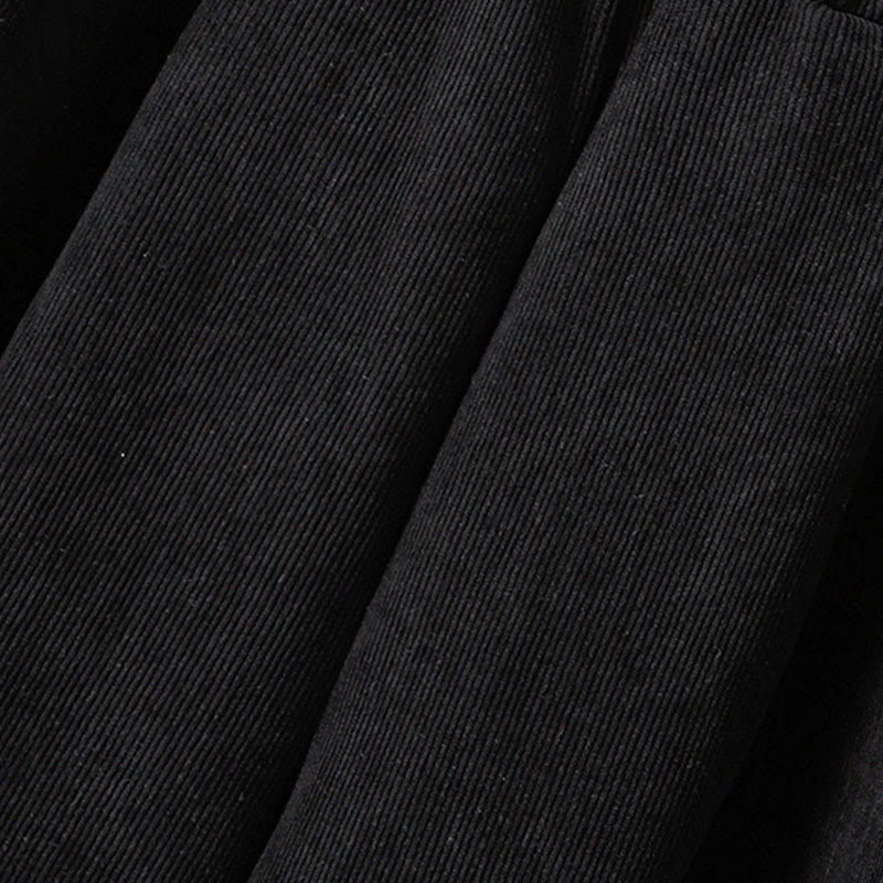 Buddha Stonesプレーン 伸縮性ウエスト パッチワーク チェック柄 レディース アンクル丈 ワイドレッグ コーデュロイパンツ - image 16