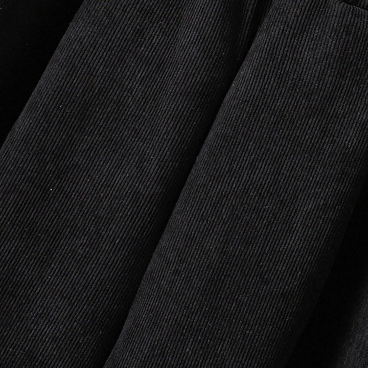 Buddha Stonesプレーン 伸縮性ウエスト パッチワーク チェック柄 レディース アンクル丈 ワイドレッグ コーデュロイパンツ - image 16