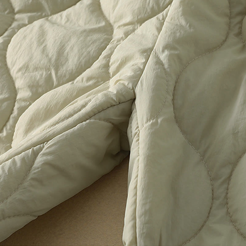 Buddha Stones冬 カーブライン 伸縮性ウエスト ドローストリング パッチワーク チェック柄 コットン サーマル レディース パンツ ポケット付き - image 11