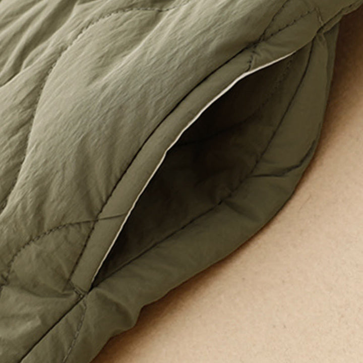 Buddha Stones冬用 カーブライン 伸縮性ウエスト ドローストリング コットン サーマル レディース パンツ ポケット付き - image 5