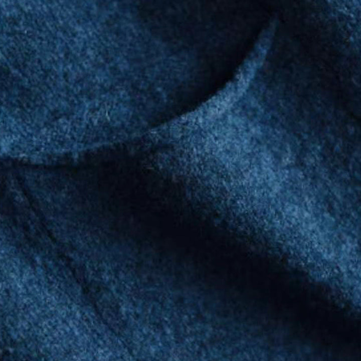 Buddha Stones冬用 無地 モックネック 長袖 レディース ニット コットン セーター - image 4