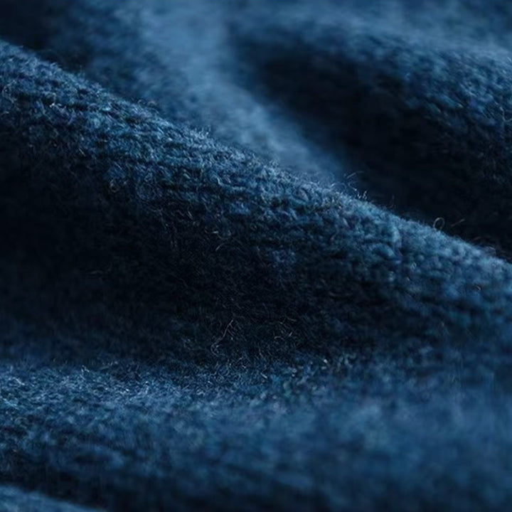 Buddha Stones冬用 無地 モックネック 長袖 レディース ニット コットン セーター - image 7