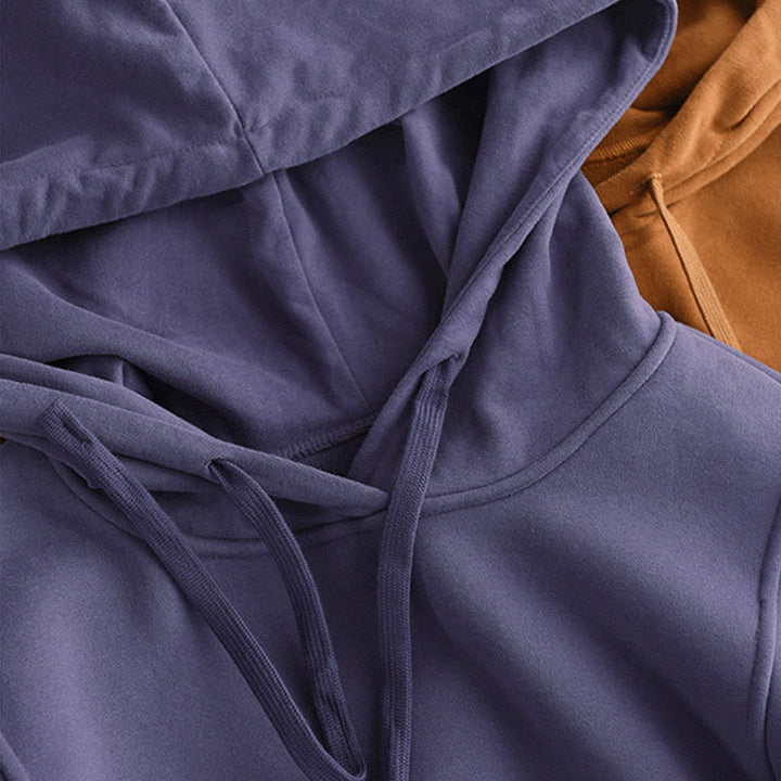 Buddha Stones冬用 無地 裏起毛 コットン 長袖 レディース パーカー ポケット付き - image 10