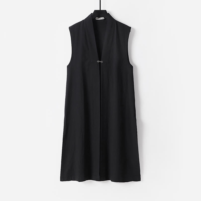 Buddha Stones2個 武当山太極拳儀式用 無地 長袖 メンズ 道教 ロングローブ 着物 ノースリーブ ベストスーツ - image 19