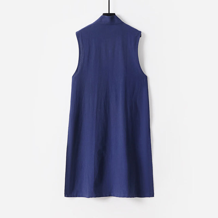 Buddha Stones2個 武当山太極拳儀式用 無地 長袖 メンズ 道教 ロングローブ 着物 ノースリーブ ベストスーツ - image 5