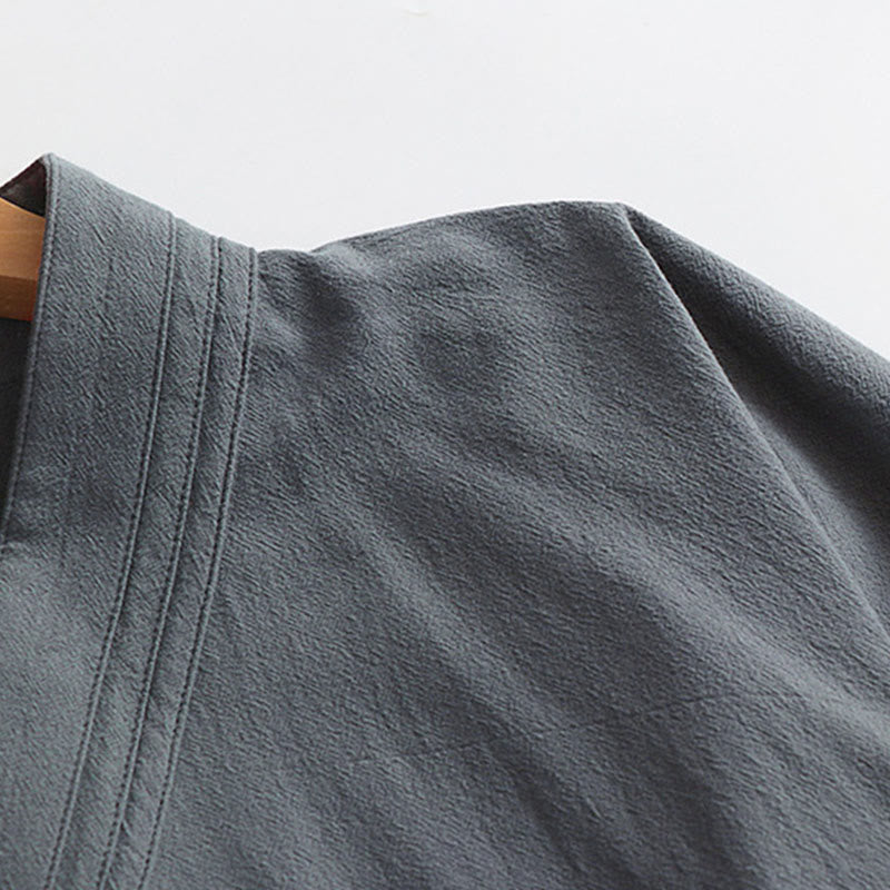 Buddha Stones当山伝統太極拳儀式用ロングワイドスリーブメンズ道教ロングローブ - image 6