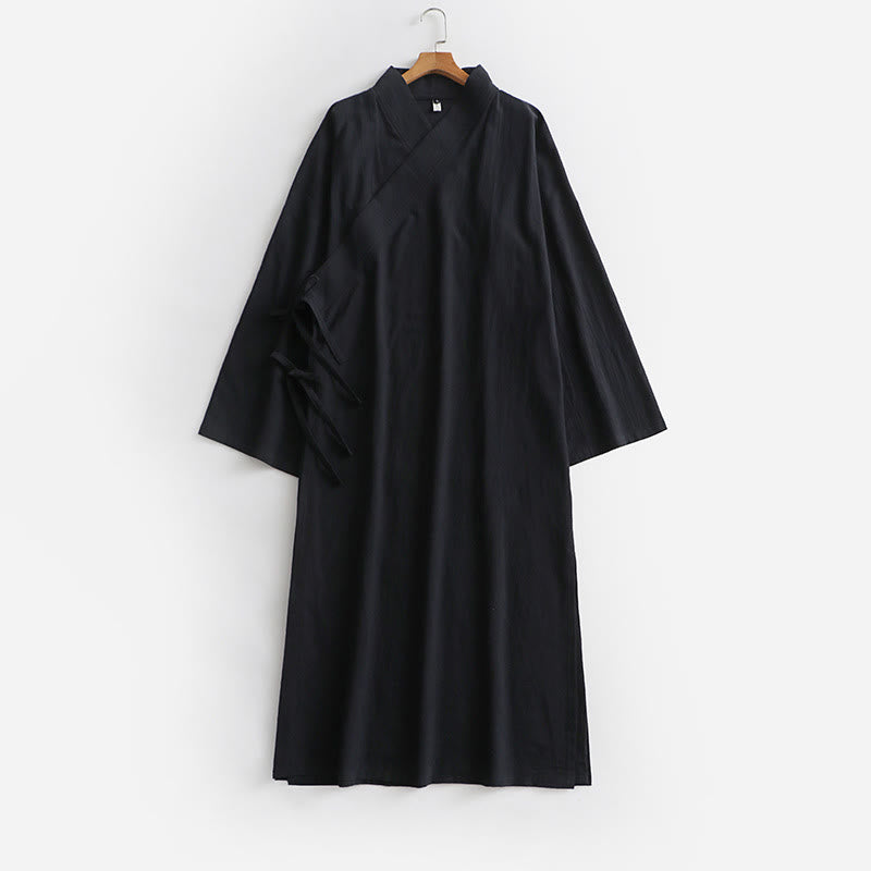 Buddha Stones当山伝統太極拳武術儀式用長袖メンズ道教ロングローブ - image 15