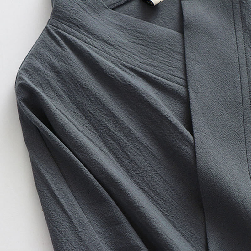 Buddha Stones当山伝統太極拳武術儀式用長袖メンズ道教ロングローブ - image 9