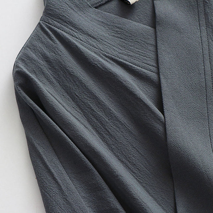 Buddha Stones当山伝統太極拳武術儀式用長袖メンズ道教ロングローブ - image 9