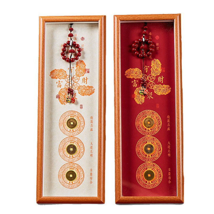 Buddha Stones銅貨 辰砂幸運繁栄を引き寄せる良縁祈願フォトフレーム オーナメント ホームデコレーション - image 7