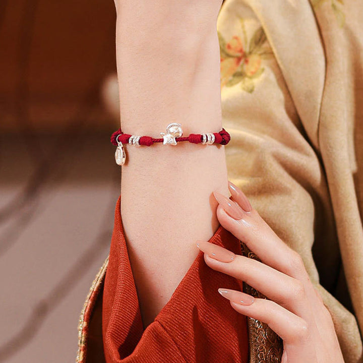 Buddha Stones999スターリングシルバー 馬年フリーダムストリングブレスレット - image 4