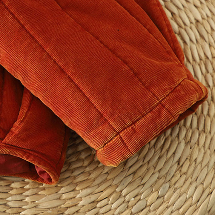 Buddha Stones冬用 フロッグボタン ポリエステル 長袖 コーデュロイ レディース ジャケット  - image 9