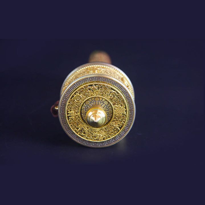 チベットの幸運の祈祷ホイール六つの真実の言葉の装飾 - image 6