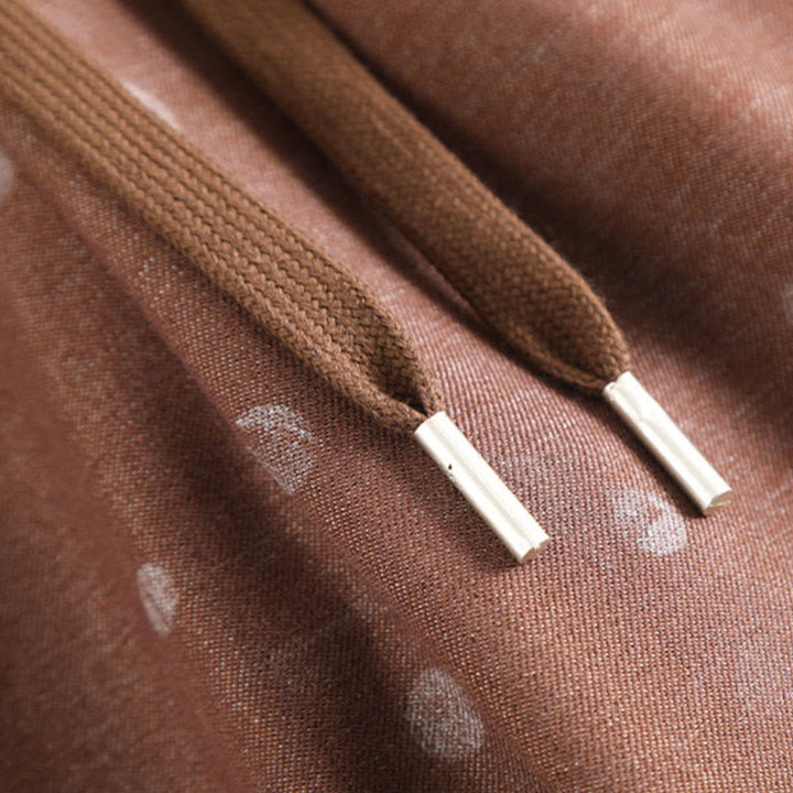 Buddha Stonesカジュアル ホワイト ドット柄 ポリエステル レディース ワイドレッグパンツ ポケット付き - image 10