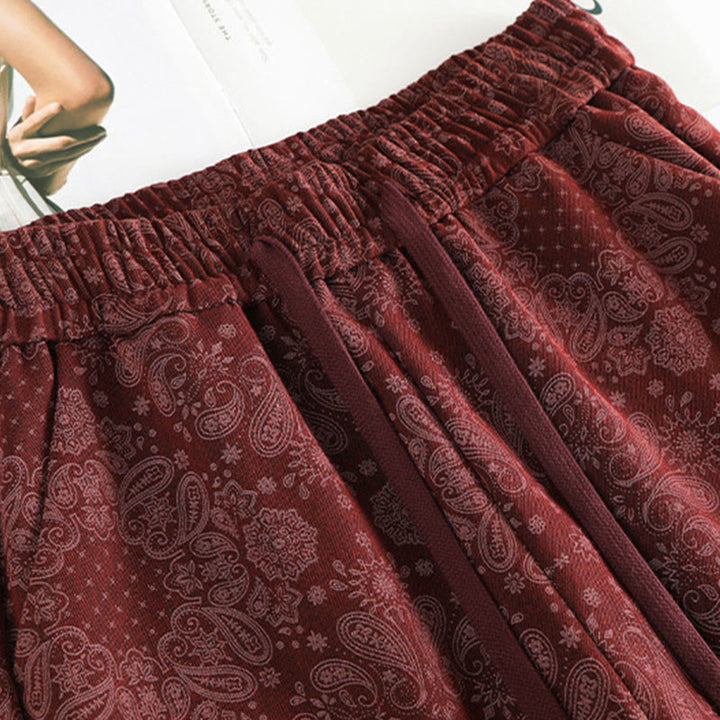 Buddha Stonesカジュアル 花柄 ポリエステル レディース ワイドレッグパンツ ポケット付き - image 8