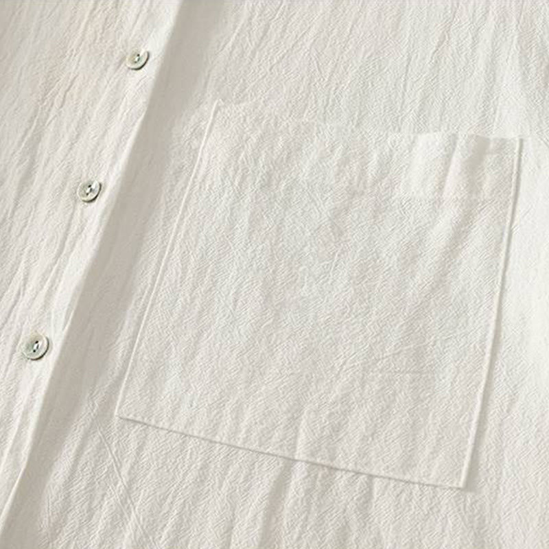 Buddha Stones秋 クルーカラー 長袖 レディース ポリエステル シャツ ポケット付き - image 15