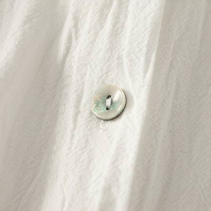 Buddha Stones秋 クルーカラー 長袖 レディース ポリエステル シャツ ポケット付き - image 16