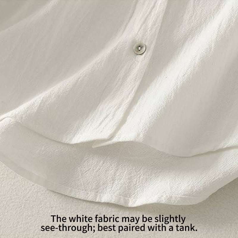 Buddha Stones秋 クルーカラー 長袖 レディース ポリエステル シャツ ポケット付き - image 20