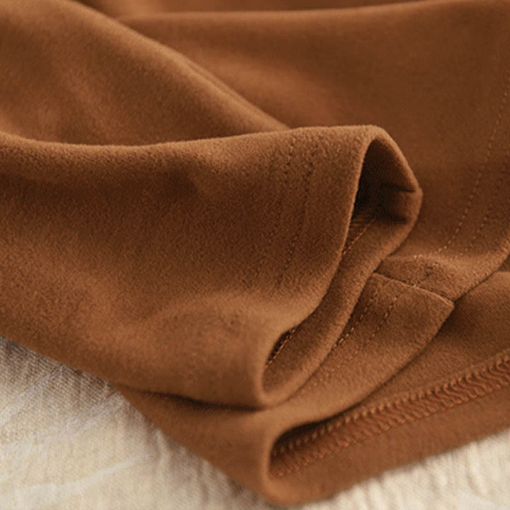 Buddha Stones冬用 無地 コットン 厚手 長袖 レディース パーカー フード付き - image 6