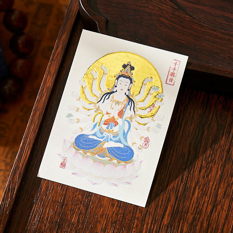 Buddha Stones十二支誕生仏山の幽霊 お金を使う 銅貨 サシェ 吊り下げ装飾 - image 3