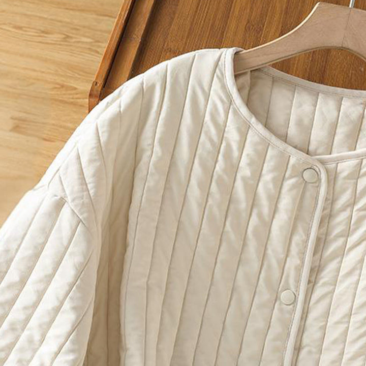 Buddha Stonesレディース 無地 クルーネック ドローストリングデザイン 長袖 コットンジャケット ポケット付き - image 14