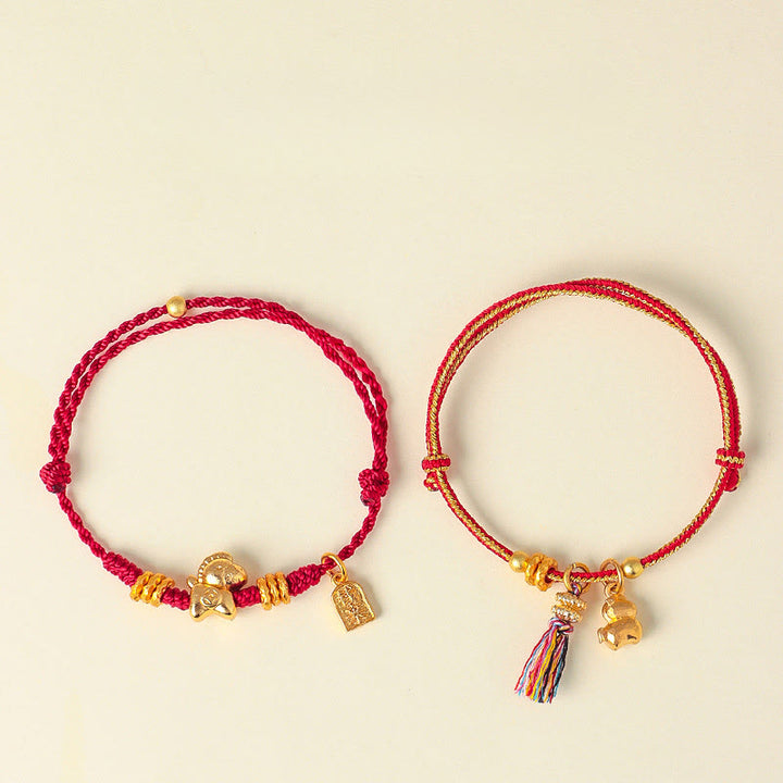 Buddha Stones午年成就力 編み紐 調節可能 ブレスレット - image 11