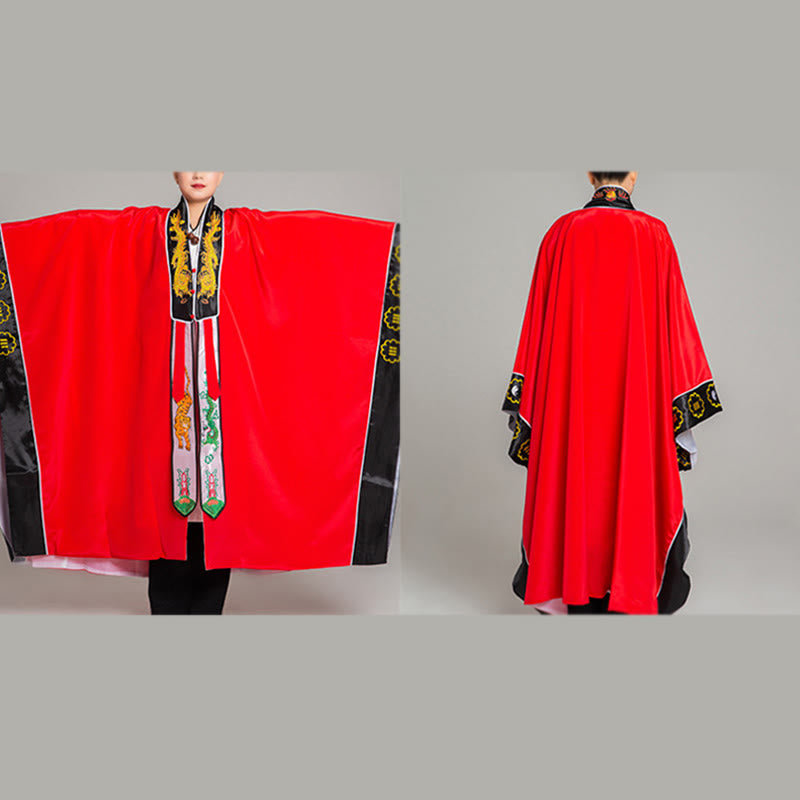 Buddha Stones武当山刺繍龍虎長袖ユニセックス道教ローブ着物気功儀式用 - image 5